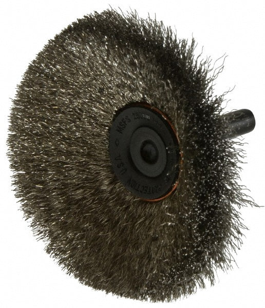 Osborn 0001147700 Wheel Brush 3" Wheel Dia, 7/16" Face Width, 0.0060" Wire Dia, Crimped