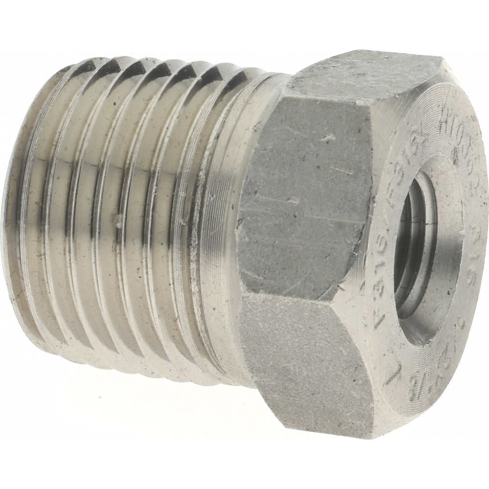 Merit Brass 3614D-0802 Pipe Bushing 1/2 x 1/8", 316 & 316L Stainless Steel
