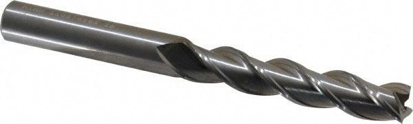 Kennametal 3658839 Square End Mill 1/2'' Dia, 2-1/2'' LOC, 1/2'' Shank Dia, 5'' OAL, 3 Flutes, Solid Carbide