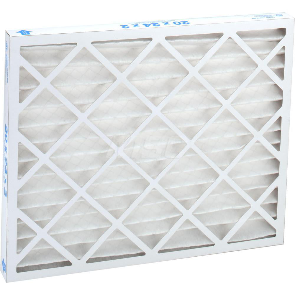Pro-Source PRO10389 Pleated Air Filter Wire-Backed Pleated, MERV 8, Synthetic, 35% Efficient, 20" High, 24" Wide, 2" Deep