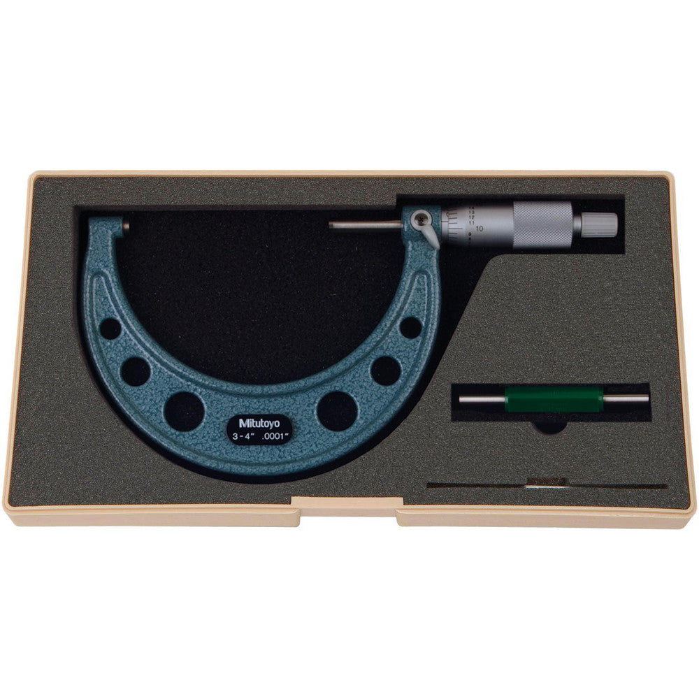 Mitutoyo 103-218 Mechanical Outside Micrometer 4" Range, 0.0001" Graduation