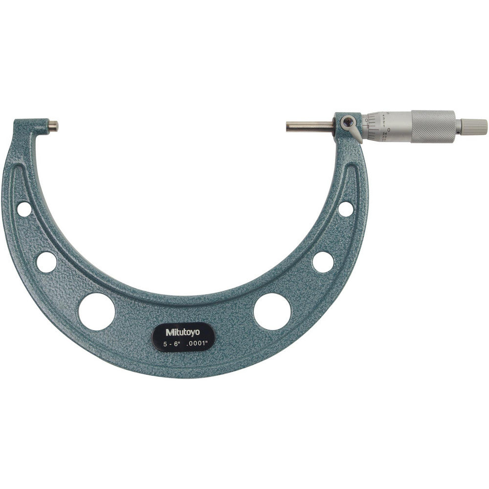 Mitutoyo 103-220 Mechanical Outside Micrometer 6" Range, 0.0001" Graduation