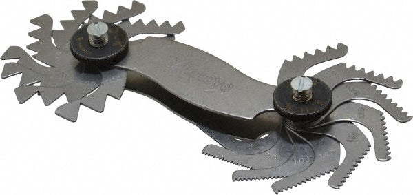 Mitutoyo 188-121 18 Leaf, 0.4 to 7mm Pitch Range, Screw Pitch Gage