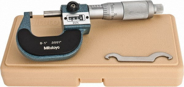 Mitutoyo 193-211 Mechanical Outside Micrometer 1" Range, 0.0001" Graduation
