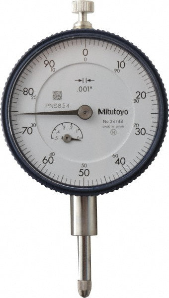 Mitutoyo 2414A Dial Drop Indicator 0.5000" Max Measurement, 0-100 Dial Reading, 0.001000" Accuracy