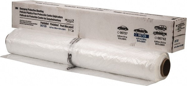 3M 7100139893 Masking Film Tape 192" Wide, 133.3 yd Long, 0.4 mil Thick, Brown