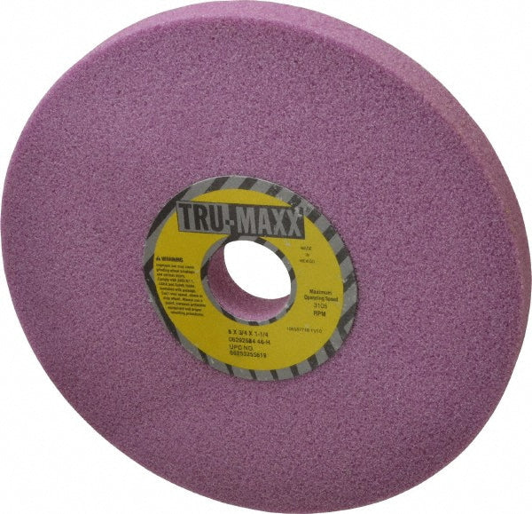 Tru-Maxx 66253255619 Surface Grinding Wheel 8" Dia, 3/4" Thick, 1-1/4" Hole, 46 Grit, H Hardness