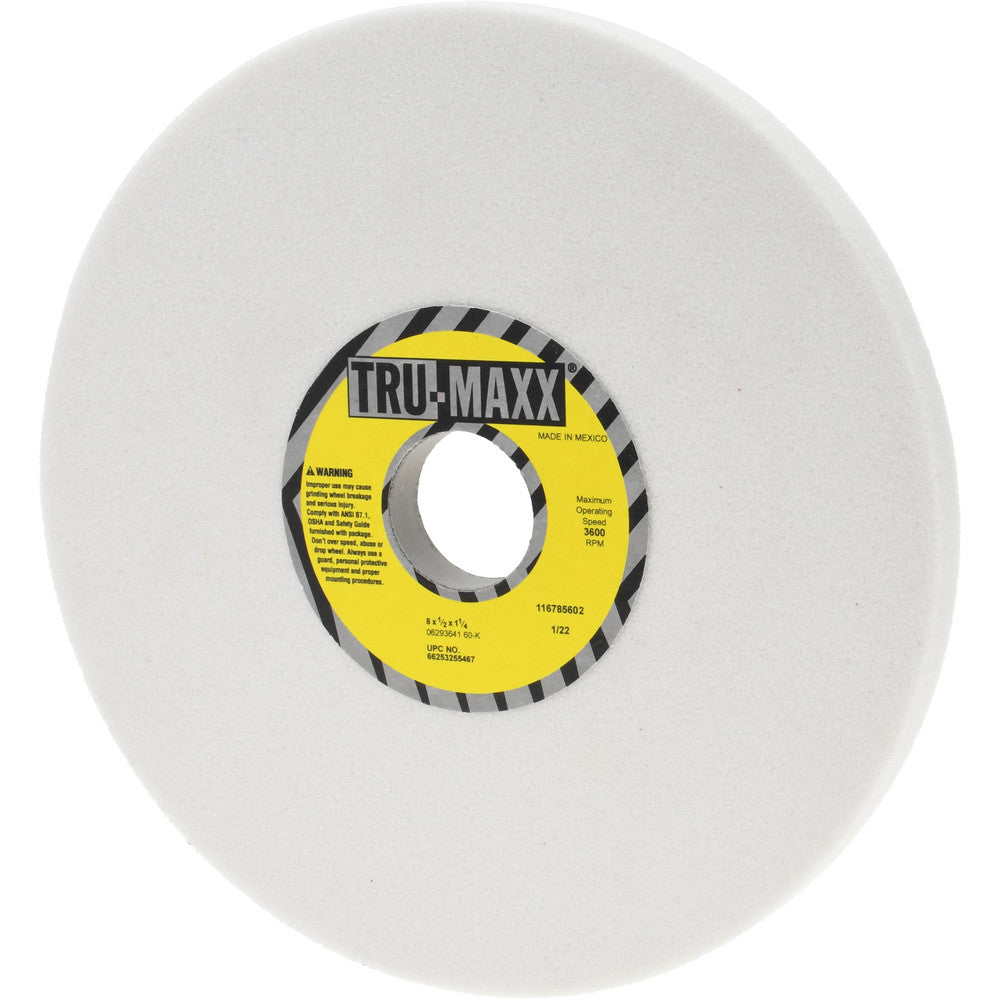 Tru-Maxx 66253255467 Surface Grinding Wheel 8" Dia, 1/2" Thick, 1-1/4" Hole, 60 Grit, K Hardness