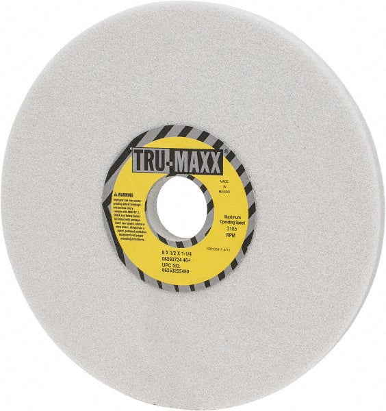 Tru-Maxx 66253255460 Surface Grinding Wheel 8" Dia, 1/2" Thick, 1-1/4" Hole, 46 Grit, I Hardness