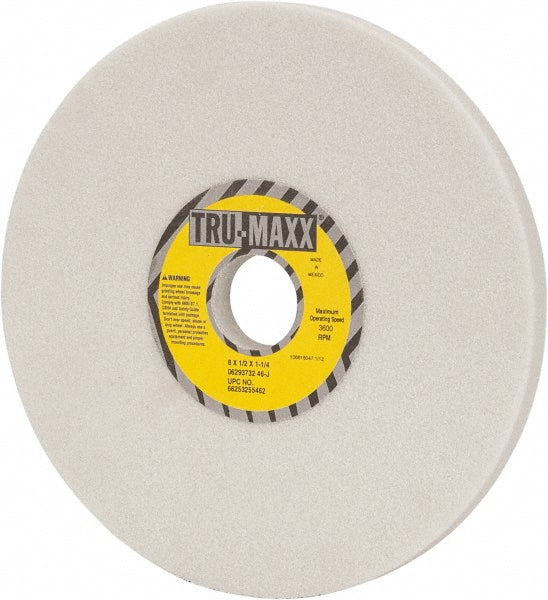 Tru-Maxx 66253255462 Surface Grinding Wheel 8" Dia, 1/2" Thick, 1-1/4" Hole, 46 Grit, J Hardness