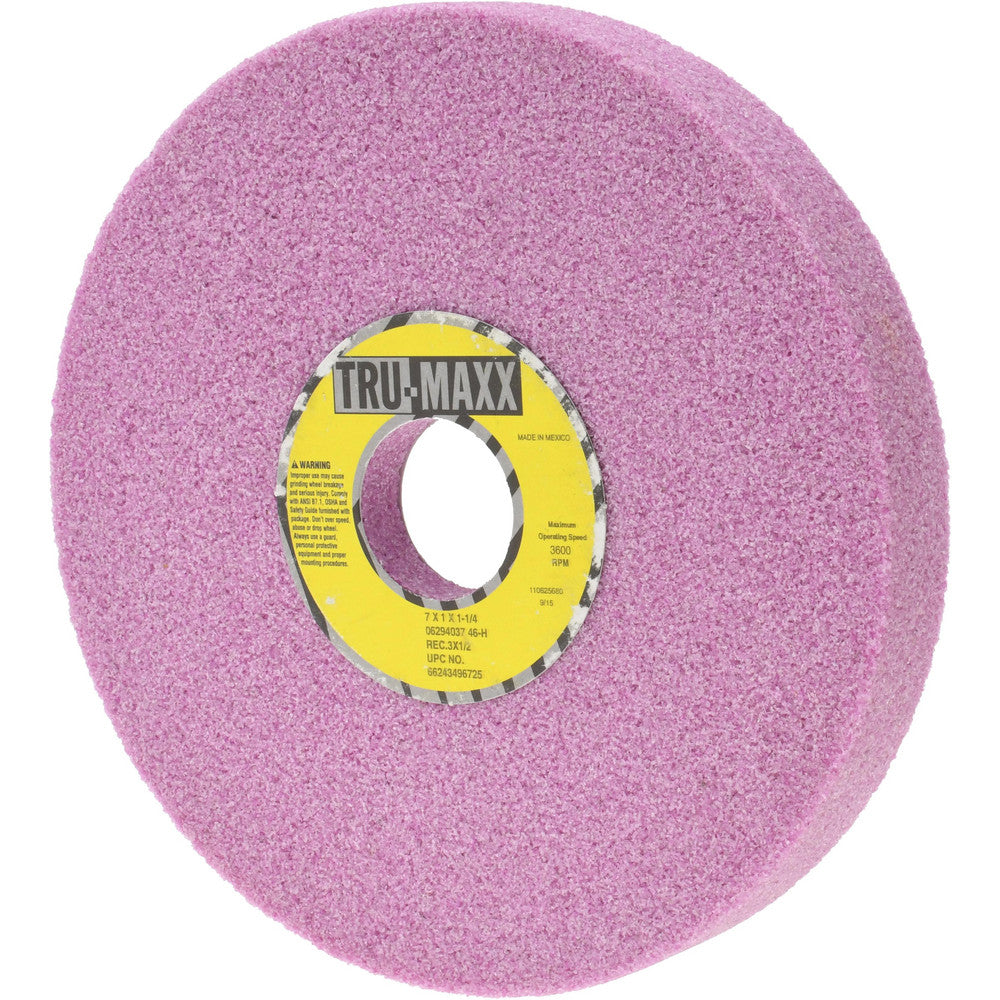 Tru-Maxx 66243496725 Surface Grinding Wheel 7" Dia, 1" Thick, 1-1/4" Hole, 46 Grit, H Hardness