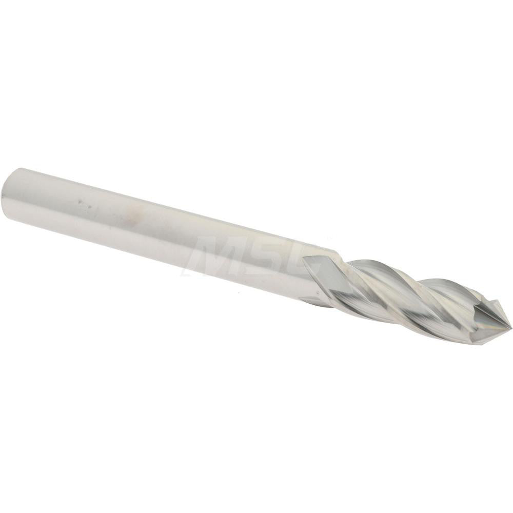 Accupro SCCMG-808-DP-PL Drill Mill 1/4" Dia, 3/4" LOC, 4 Flutes, 90 ° Point, Solid Carbide