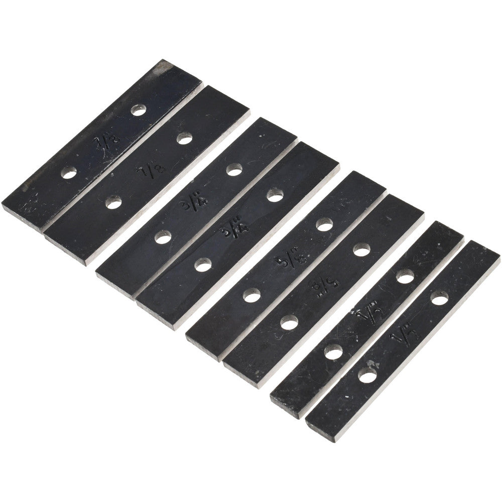Value Collection 630-4257 8 Piece, 3-1/2 Inch Long x 5/32 Inch Thick, Steel Thin Parallel Set