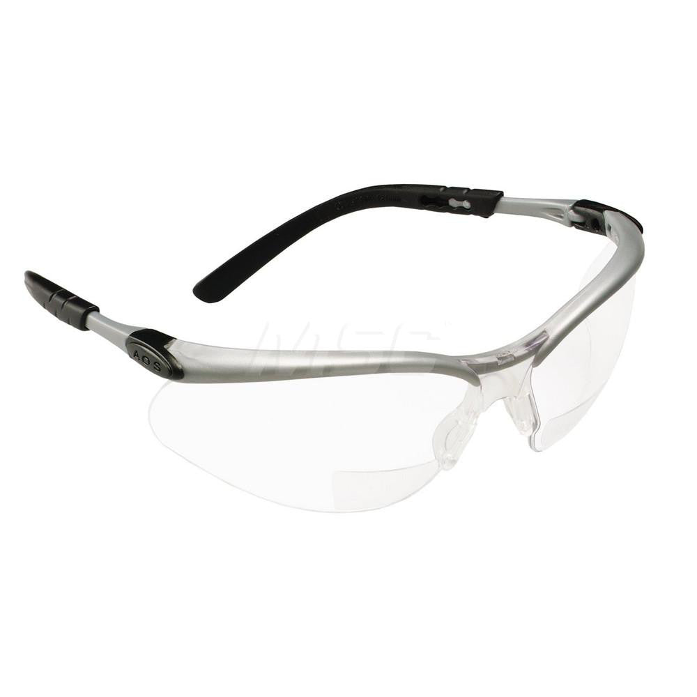 3M 7000052794 Magnifying Safety Glasses +2, Clear Lenses, Anti-Fog, ANSI Z87.1 & CSA Z94.3