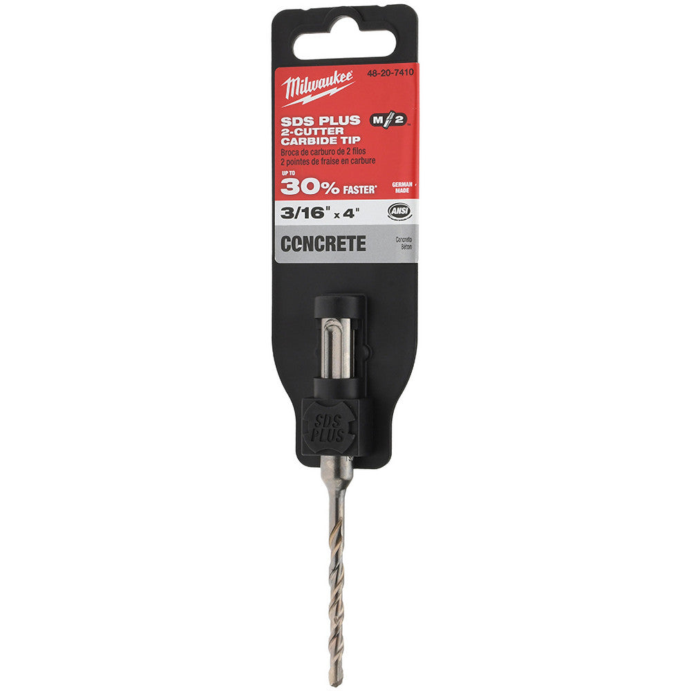 Milwaukee Tool 48-20-7410 3/16" Diam, SDS-Plus Shank, Carbide-Tipped Rotary & Hammer Drill Bit
