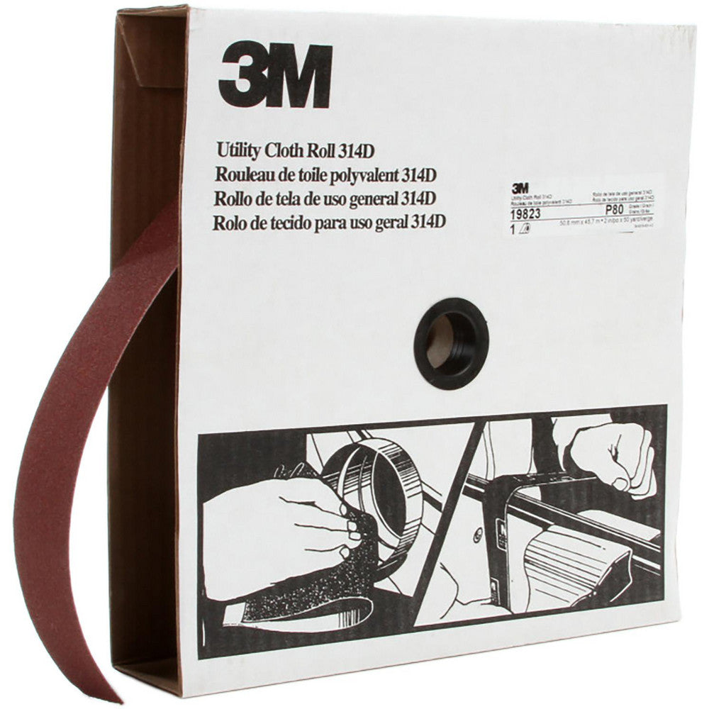 3M 7000118543 2" x 50 Yd 80 Grit Aluminum Oxide Shop Roll