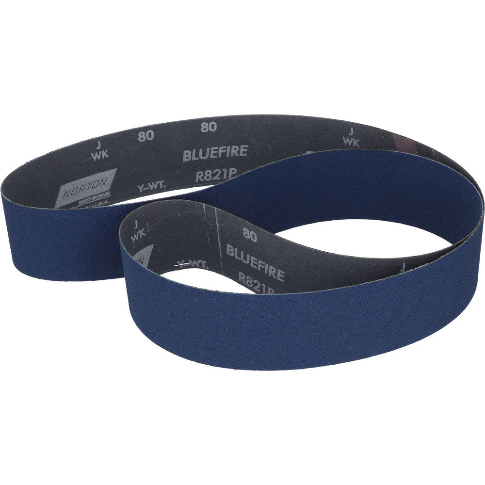 Norton 78072727231 Abrasive Belt 2-1/2" Wide, 60" Long, 80 Grit, Zirconia Alumina