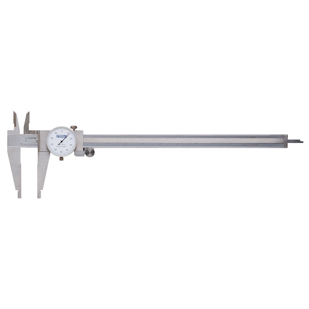 Fowler 52-025-112-0 Dial Caliper 12", 0.001000" Graduation, 0.1" per Revolution, +/-0.0020" Accuracy, Stainless Steel Jaws
