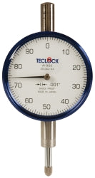Teclock AI-905 Dial Drop Indicator 0.25" Range, 0-100 Dial Reading, 0.001" Graduation, 2-11/64" Dial Dia