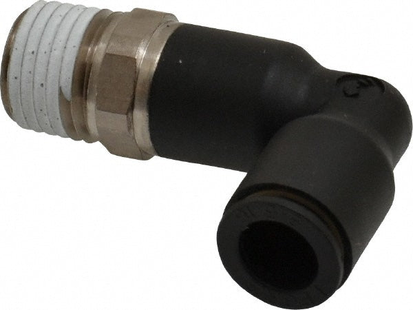 Legris 3129 08 14 Push-To-Connect Tube to Male NPT Tube Fitting Extended Male Elbow, 1/4" Thread, 5/16" OD