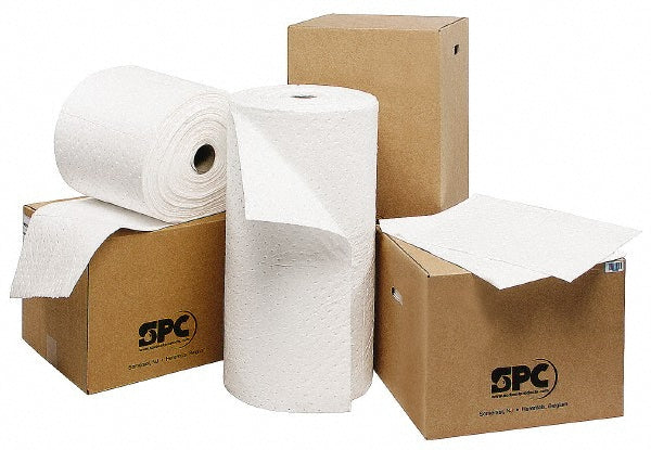 Brady SPC Sorbents OP50 Sorbent Pad Oil Only Use, 30" Wide, 30" Long, 41 gal, White