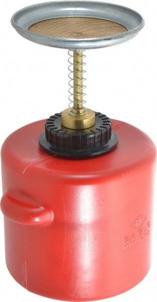 Eagle P712 2 Quart Capacity, 11 Inch High x 6-1/2 Inch Diameter, Polyethylene Plunger Can