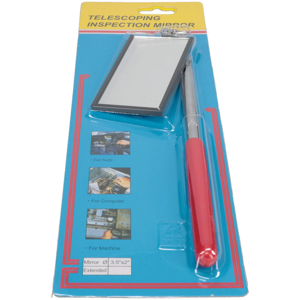 Value Collection IMR-235 Inspection Mirror Rectangular, Vinyl Handle