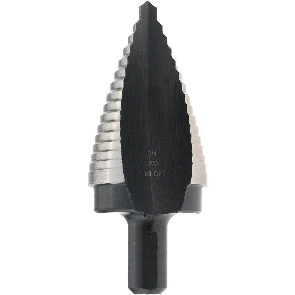 Irwin 10313ZR Step Drill Bit 1-1/8" Dia, 7/16" Shank Dia, High Speed Steel, 1 Hole Size