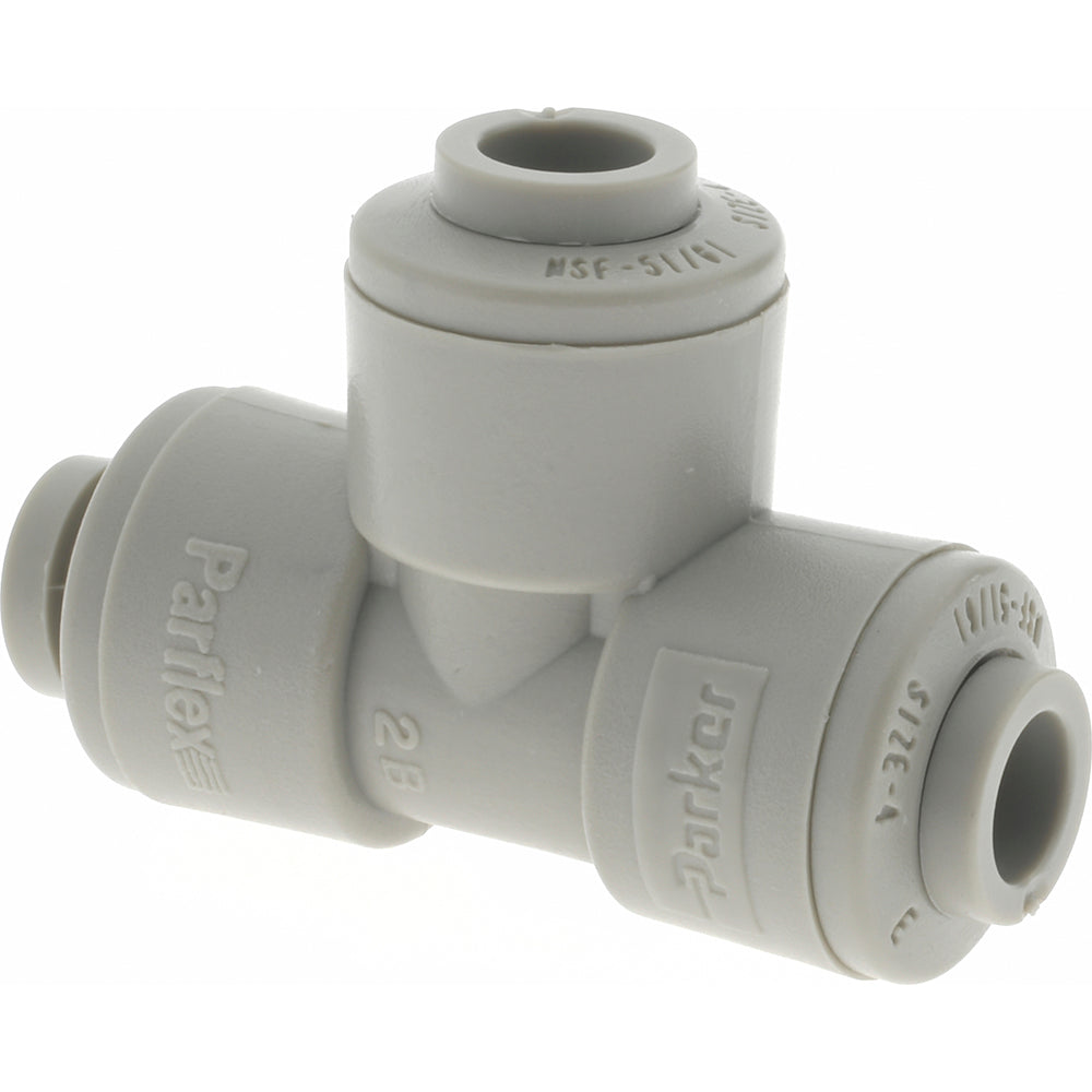 Parker A4TU4-MG Push-To-Connect Tube to Tube Tube Fitting Union Tee, 1/4" OD