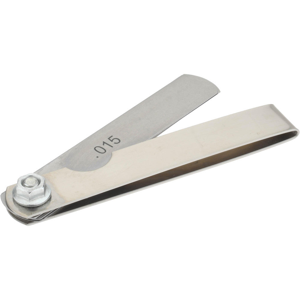Value Collection 615-7206 9 Piece, 0.0015 to 0.015" Thick, Parallel Feeler Gage Set