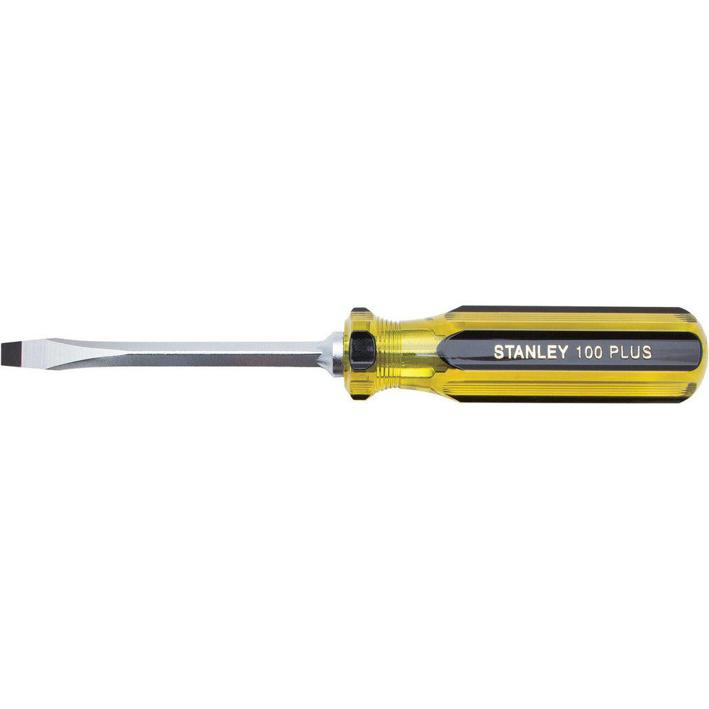 Stanley 66-174-A Slotted Screwdriver 1/4" Width, 8-1/4" OAL, 4" Blade Length