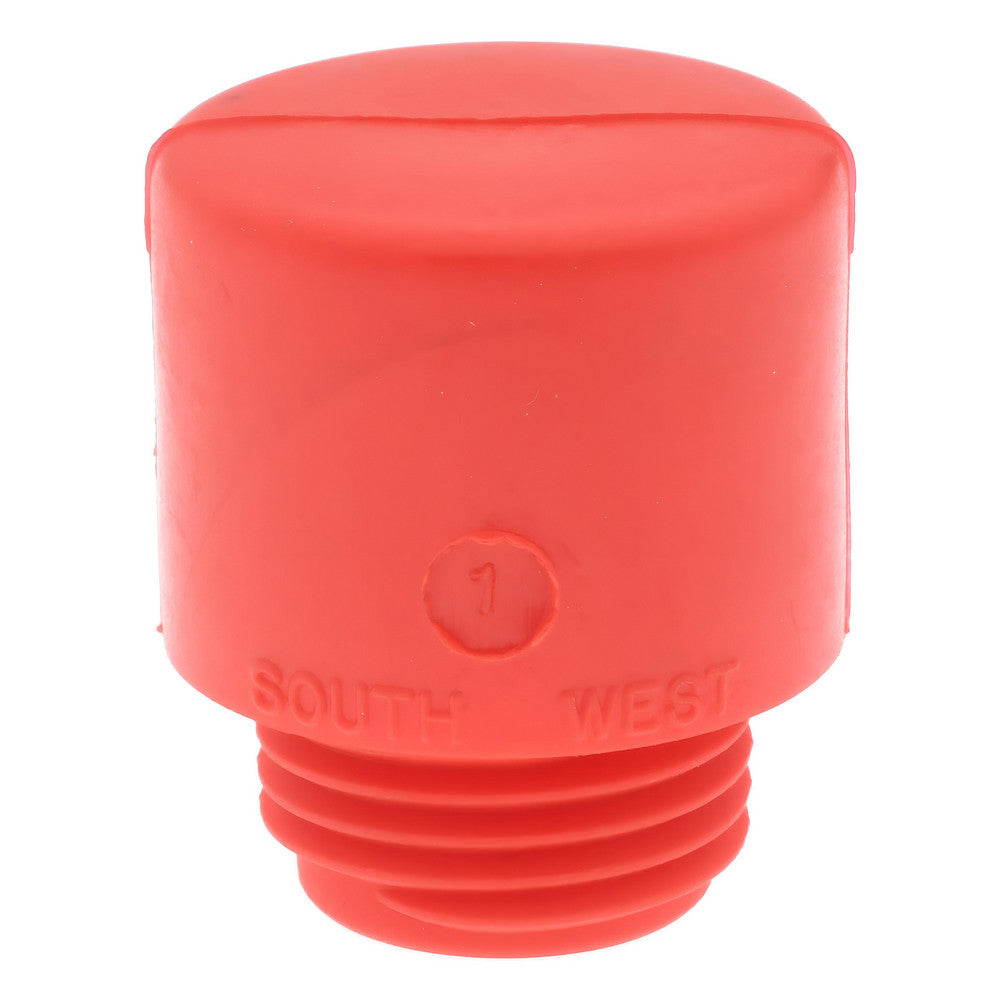 MALLET MFG BY SOUTHWEST INC. 030001 1" Face Diam, Grade Medium, Red Hammer Tip/Face