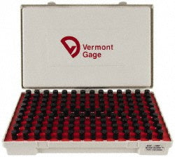 Vermont Gage 901200600 Class ZZ Plug Gage Set 0.501 to 0.625" Range, 125 Pc