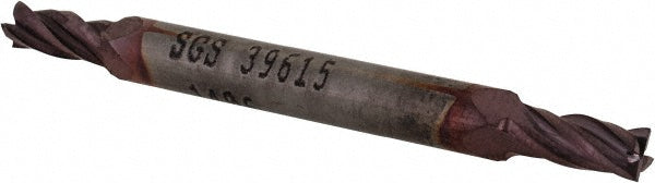 Kyocera SGS Precision Tools 39615 Square End Mill 9/64" Dia, 5/16" LOC, 4 Flute, Solid Carbide