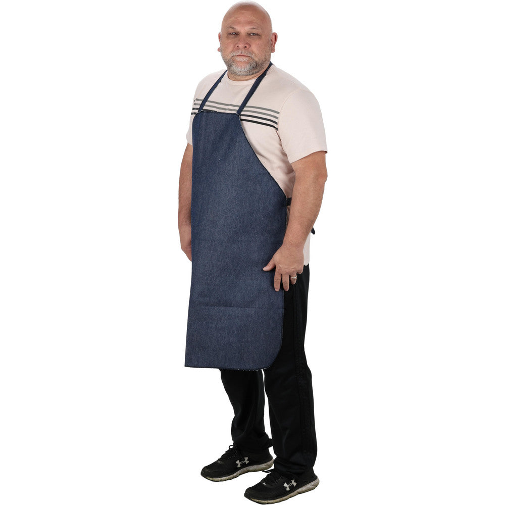 PRO-SAFE PS-S-200F-E Disposable Bib Apron Denim Blue