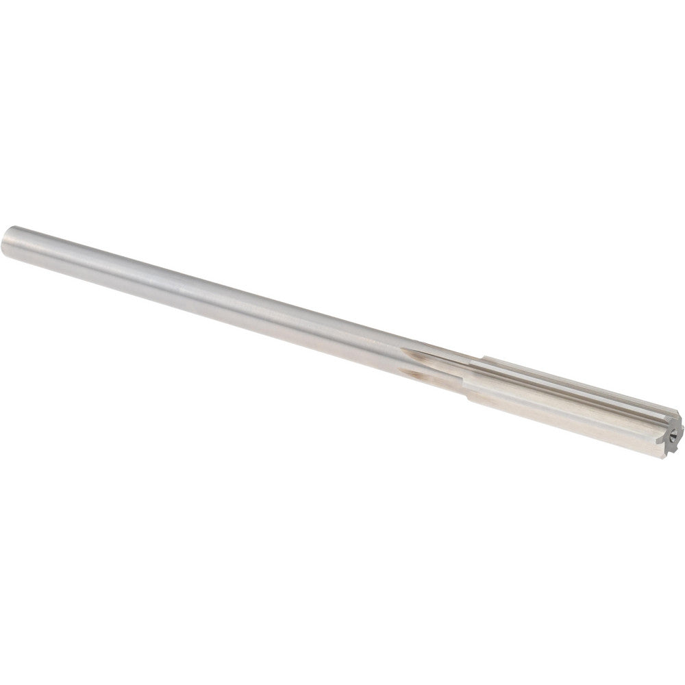 Alvord Polk 00149 Chucking Reamer 0.3745" Dia, 7" OAL, 1-1/2" Flute Length, Straight Flute, Straight-Cylindrical Shank, HSS