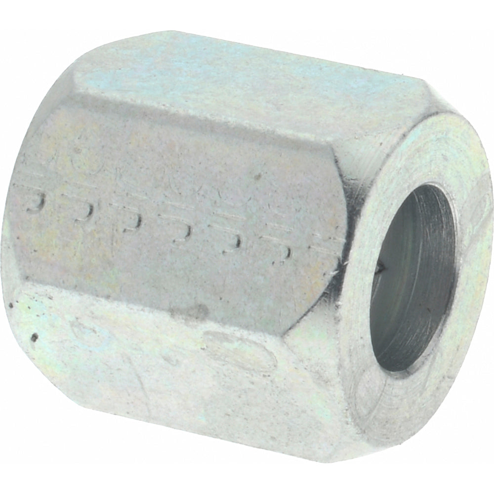 Eaton 1290-4S Steel Flared Tube Nut 1/4" OD, 7/16-20 Thread, 37 deg Flared Angle