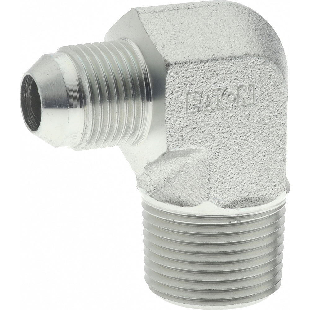 Eaton 2024-12-8S Steel Flared Tube 90 Deg Male Elbow 1/2" OD, 37 deg Flared Angle