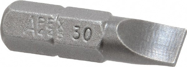 Apex 445-30X 0.248" x 0.038" Blade, 1/4" Drive Slotted Screwdriver Bit