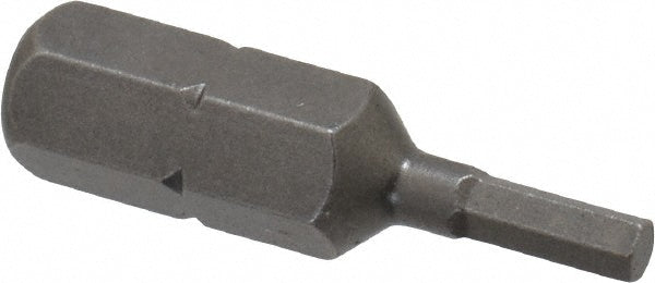 Apex 185-1X Hex Screwdriver Insert Bit 1/4" Drive, 3/32" Hex, 1" OAL