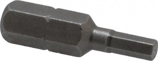 Apex 185-2X Hex Screwdriver Insert Bit 1/4" Drive, 1/8" Hex, 1" OAL