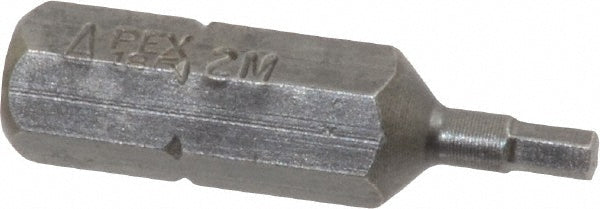 Apex 185-2MM Hex Screwdriver Insert Bit 1/4" Drive, 1" OAL