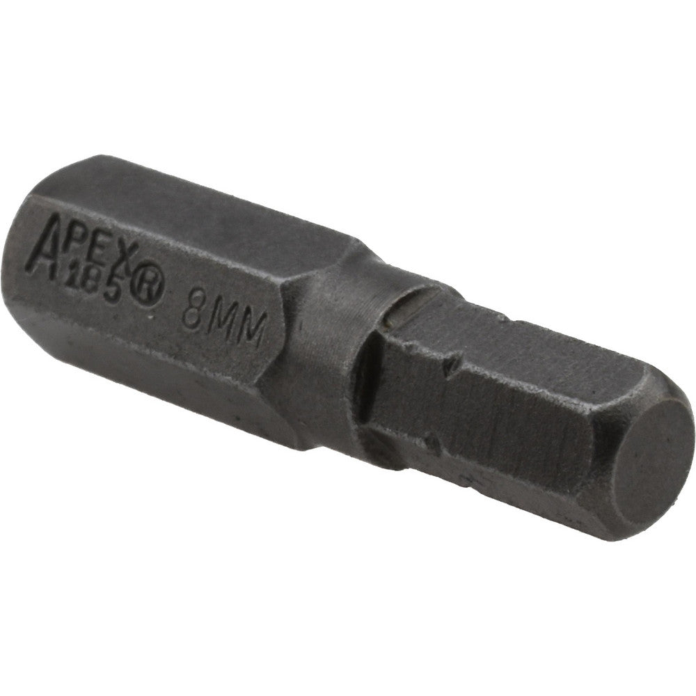 Apex 185-8MM Hex Screwdriver Insert Bit 1/4" Drive, 1-1/4" OAL