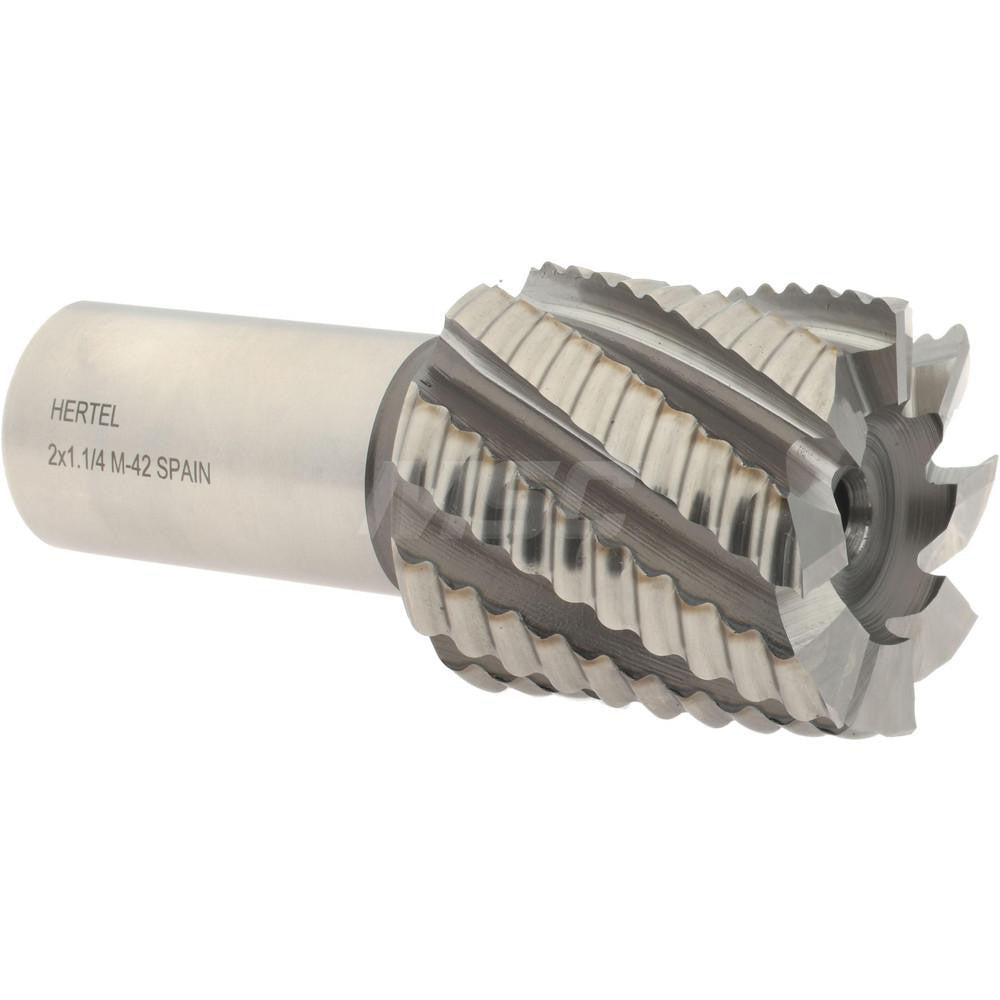 Hertel 06821763 Roughing End Mill 2" Dia, 8 Flute, Single End, Cobalt
