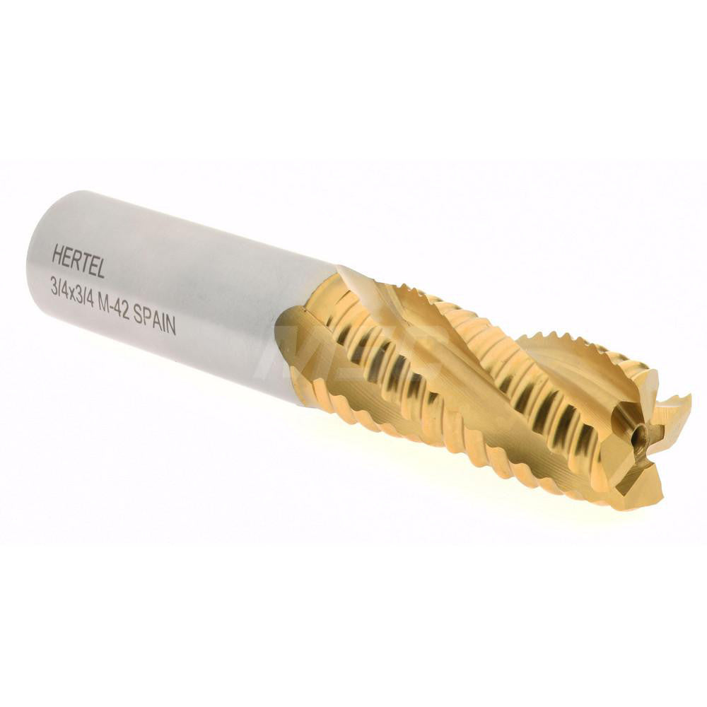 Hertel 06822027 Roughing End Mill 3/4" Dia, 4 Flute, Single End, Cobalt
