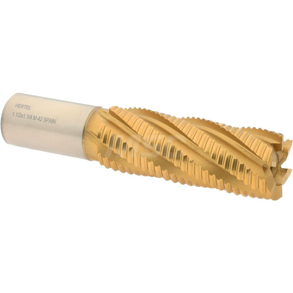 Hertel 06822142 Roughing End Mill 1-1/2" Dia, 6 Flute, Single End, Cobalt