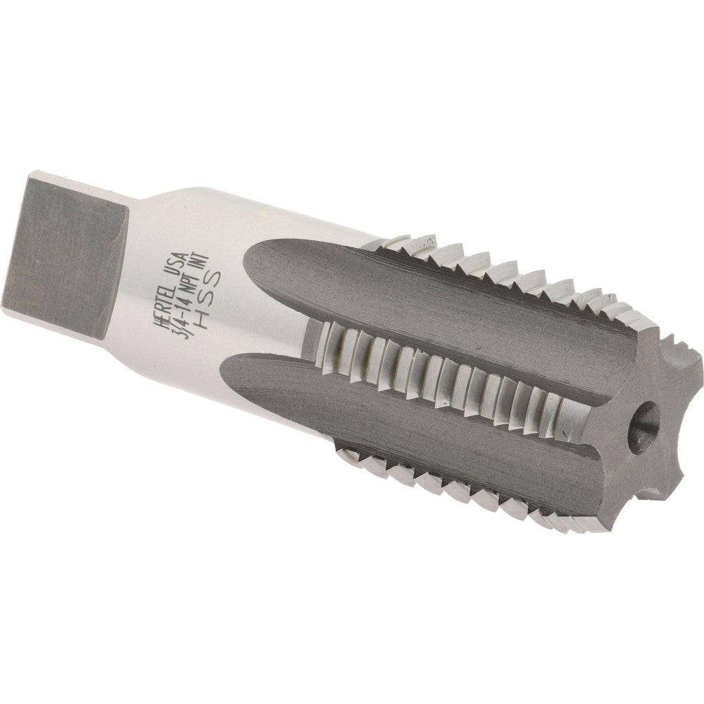 Hertel R127735-S 3/4-14 NPT, 5 Flutes, Bright Finish, High Speed Steel, Interrupted Thread Pipe Tap