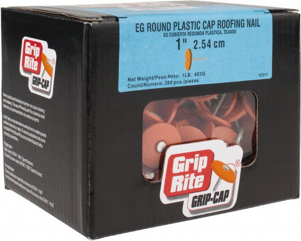Value Collection 1PRCAP1 2D, 12 Gauge, 1" OAL Roofing Nails