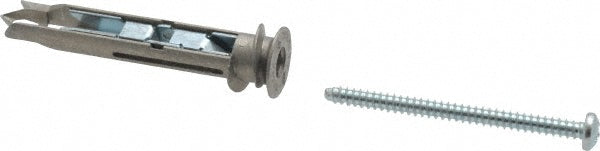 ITW Buildex 560148 9/16" Diam x 2-1/2" OAL, #8 Screw, Zinc Self Drilling Drywall & Hollow Wall Anchor