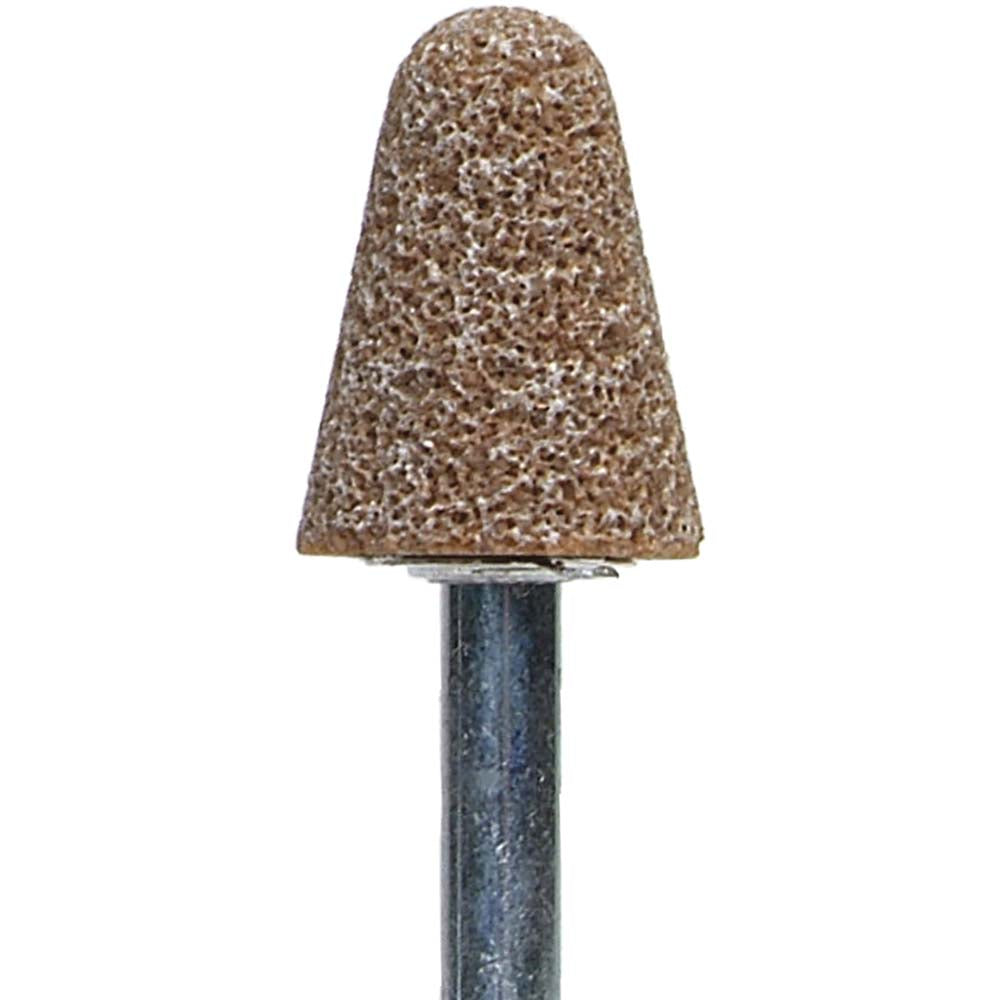 Norton 61463624381 Mounted Point 1-1/8" Thick, 1/4" Shank Dia, A5, 36 Grit, Very Coarse